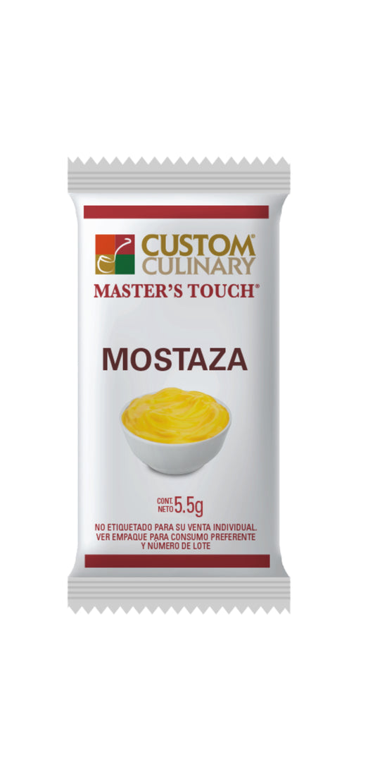 CUSTOM Salsa de Mostaza 5.5 g - 204 sobres