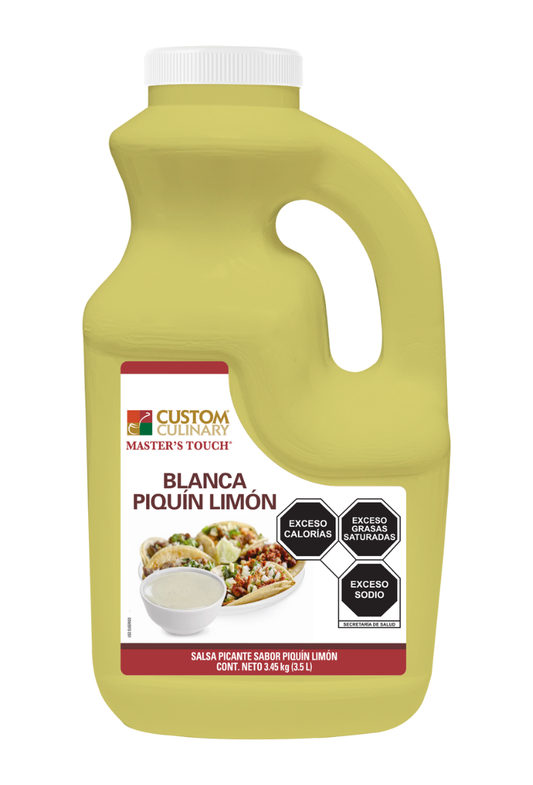 Salsa Blanca Piquín Limón 3.45Kg