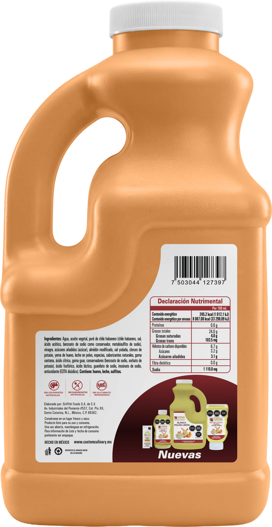 Aderezo Ranch Habanero 3.4Kg