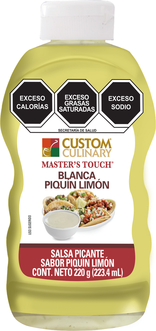 CUSTOM Blanca Piquín Limón 220g